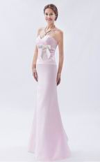Pretty Sweetheart Sheath Silhouette Misty Rose Prom Dress Petite