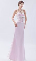 Pretty Sweetheart Sheath Silhouette Misty Rose Prom Dress Petite