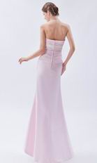 Pretty Sweetheart Sheath Silhouette Misty Rose Prom Dress Petite