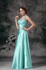 Horizon Blue One Shoulder Prom Celebrity Dress Discount