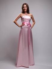 Mature Baby Pink Ebay Prom Dresses With Handmade Bowknot