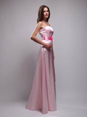 Mature Baby Pink Ebay Prom Dresses With Handmade Bowknot