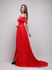 One Shoulder A-line Skirt With Split Women In Prom Dresses