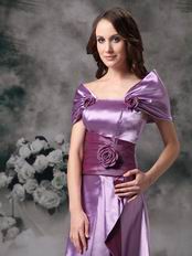 Cheap Off Shoulder Medium Orchid Prom Party Dress