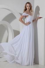 Discount Spaghetti Straps White Long Skirt Prom Dress