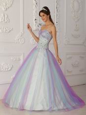 Pretty Sweetheart Multi-Color Colorful Prom Dress Like A Princesss