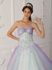 Pretty Sweetheart Multi-Color Colorful Prom Dress Like A Princesss