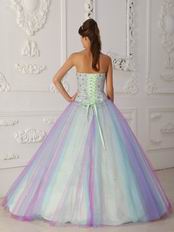 Pretty Sweetheart Multi-Color Colorful Prom Dress Like A Princesss