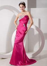 Sweetheart Beaded 2012 Style Fuchsia Women In Prom Dress