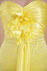 Fishtail Bright Canary Yellow New Arrival Prom Dress