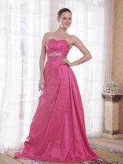 Sweetheart Deep Pink Prom Dress 2014 Prom Party Wear
