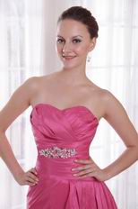 Sweetheart Deep Pink Prom Dress 2014 Prom Party Wear