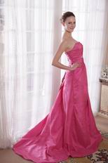 Sweetheart Deep Pink Prom Dress 2014 Prom Party Wear