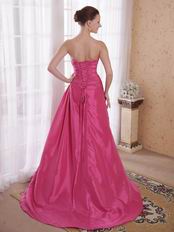 Sweetheart Deep Pink Prom Dress 2014 Prom Party Wear
