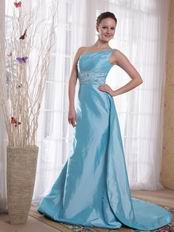 Sky Blue Taffeta Best Seller Prom Dresses Online