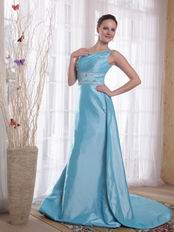 Sky Blue Taffeta Best Seller Prom Dresses Online