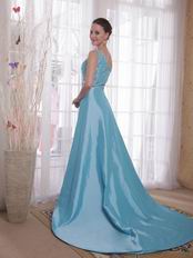 Sky Blue Taffeta Best Seller Prom Dresses Online