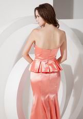 Watermelon Mermaid Sweetheart Ankle-length Prom Dress Petite