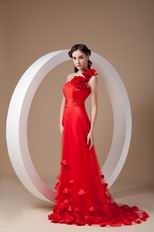 Featured 2014 Top 10 One Shoulder Scarlet Prom Dress Online