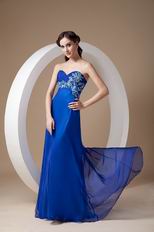 Sweetheart Empire Waist Skirt Lapis Lazuli Long Prom Dress