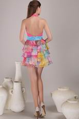 Brand New Top Designers For 2014 Printed Chiffon Prom Dress