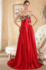 Wholesale Sweetheart Flaring Colorful Sequin Prom Dress With Bowknot