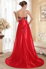 Wholesale Sweetheart Flaring Colorful Sequin Prom Dress With Bowknot