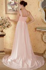 Straps Sweetheart Baby Pink Prom Dresses By 2014 Designers