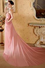 Watermelon Chiffon Prom Dresses 2014 New Prom Dress Style