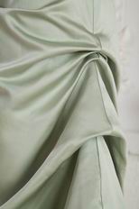 Spaghetti Straps Celadon Greyish-Green Bridal Party Dress Petite