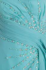 Noble Strapless Coloured Diamond Light Blue Princess Prom Dress