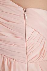 New Coming Straps Empire Waist Pink Chiffon Maternity Prom Dress