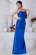 Classic Sweetheart Blue Stain A-line Prom Dress Petite