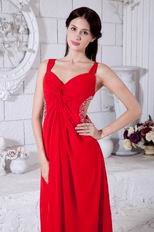 Sweetheart Vest Wine Red Chiffon Prom Dress By Top Designer