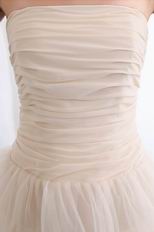 Cream Short Layers Chiffon Prom Dress With Chiffon Jacket