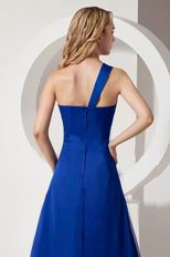 One Shoulder Sweetheart Royal Blue Prom Party Dresses Designer Lists