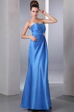 Blue Stain Formal Sweetheart Trumpet Prom Dress Petite