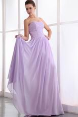 Elegant Beading Zip Lilac Chiffon Dress For 2014 Prom Party