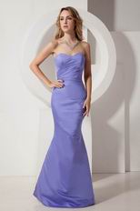 Sweetheart Mermaid Lavender Stain Prom Dress Celebrity Party