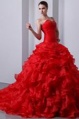 Unique Sweetheart Red Allure Quinceanera Dress By Designer