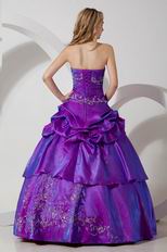 Top Designer Embroidery Purple Quinceanera Dresss With Jacket