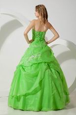 Lemon Green Quality La Quinceanera Dresses By Designer