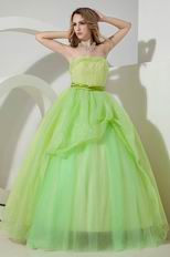 Contrast Color Fading Green Quinceanera Dress Like A Princess