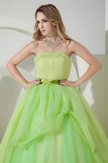 Contrast Color Fading Green Quinceanera Dress Like A Princess