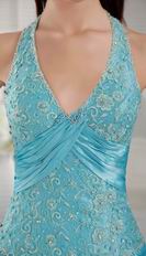 Princess Halter Teal Blue 2014 Winter Quinceanear Wear