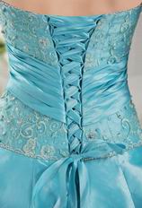 Princess Halter Teal Blue 2014 Winter Quinceanear Wear
