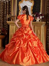 Classical Styles Orange Quinceanera Dress With Jacket