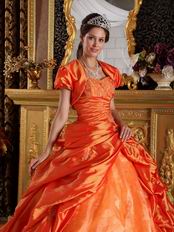 Classical Styles Orange Quinceanera Dress With Jacket