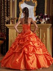 Classical Styles Orange Quinceanera Dress With Jacket