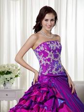 Custom Made Purple sQuinceanera Dress For 2014 Girls Wear